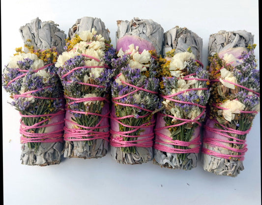 Wildflower White Sage Smudge Wand