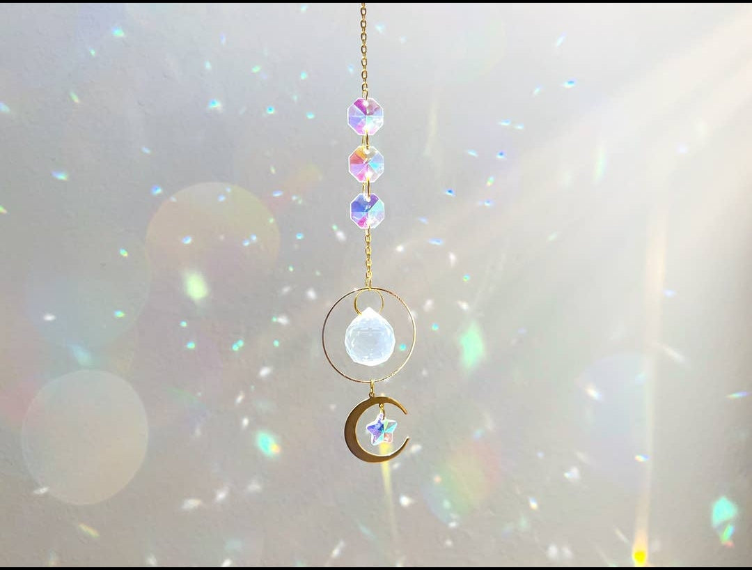 Moon Crystal Suncatcher