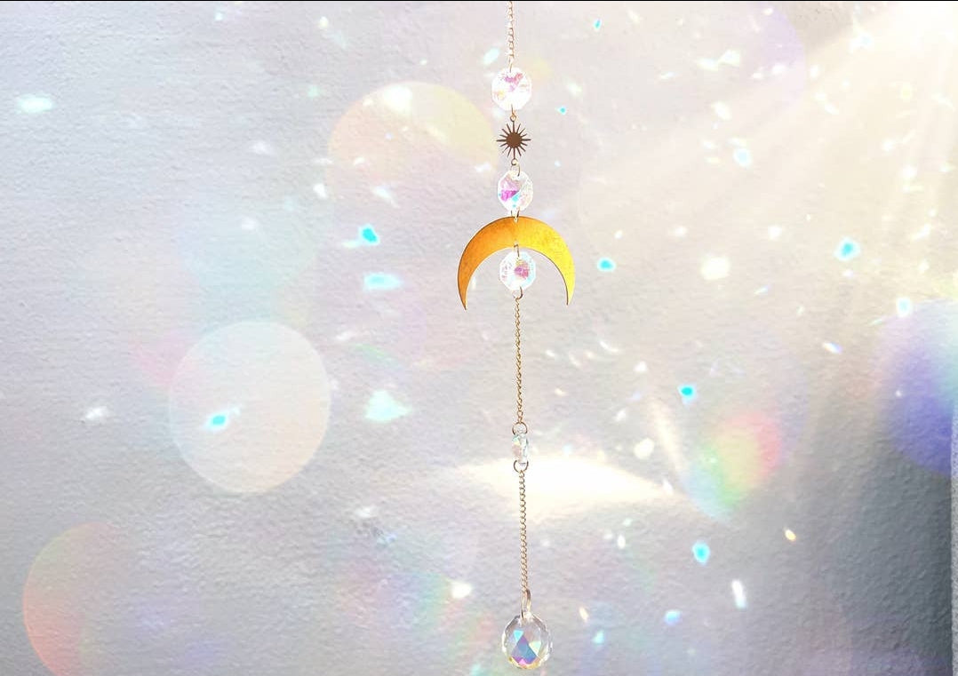 Moon Crystal Suncatcher