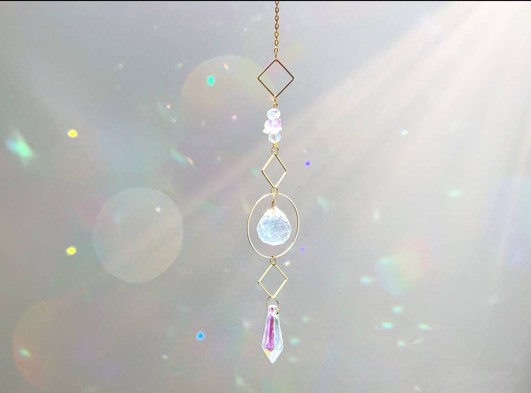 Amethyst Crystal Suncatcher