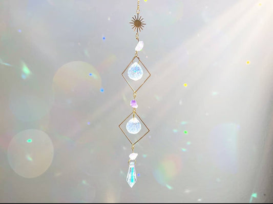 Amethyst Sun Crystal Suncatcher